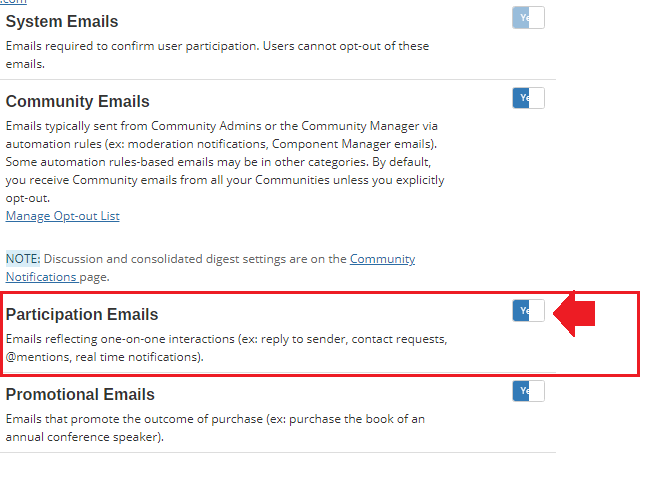 Email Preferences