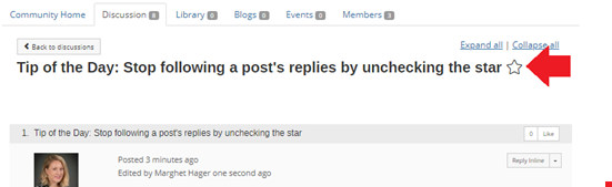 Not Starred Post