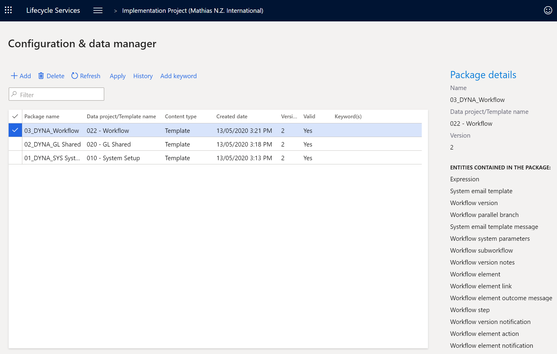 Configuration and Data Manager