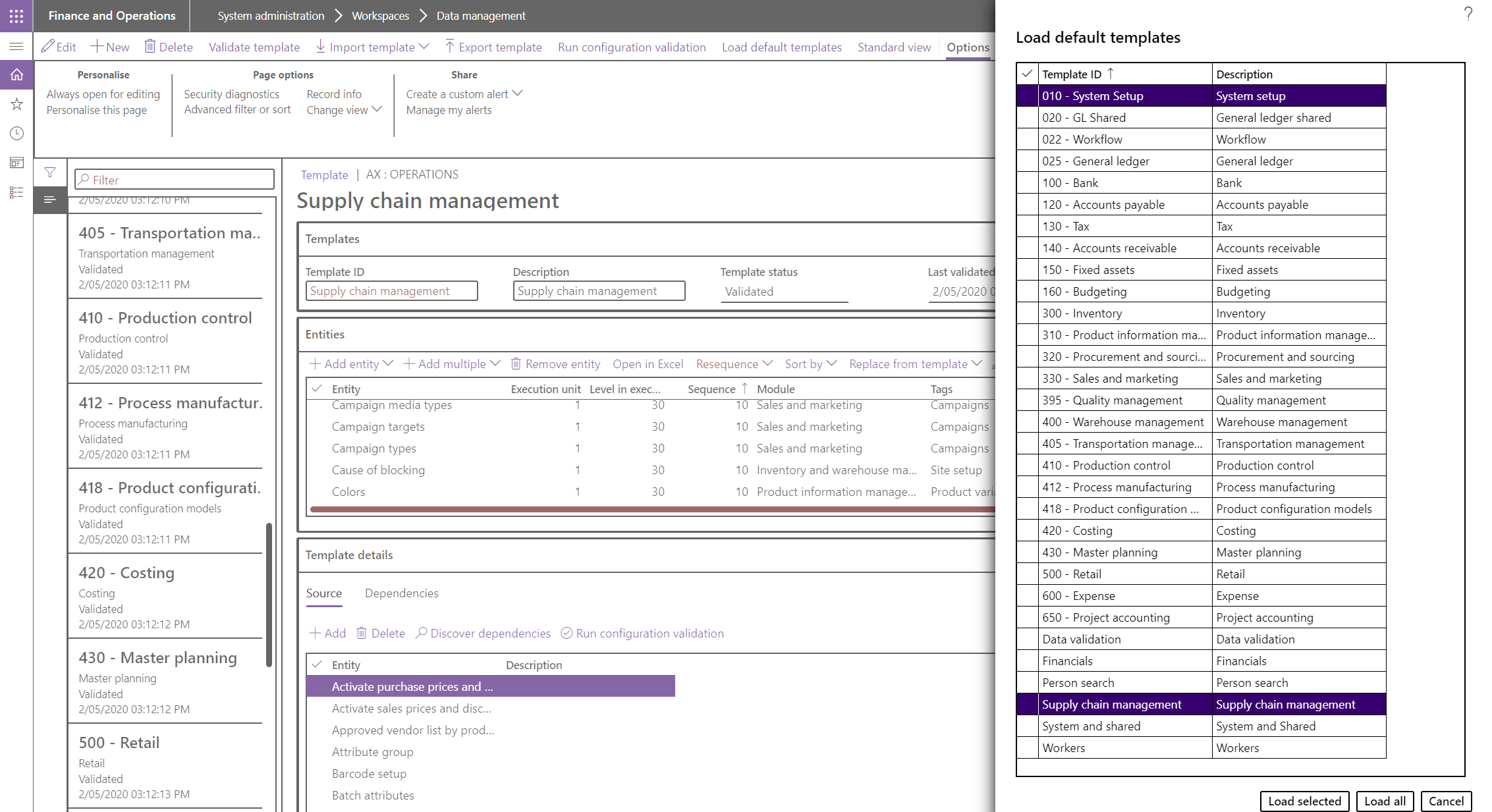 Default Data Templates