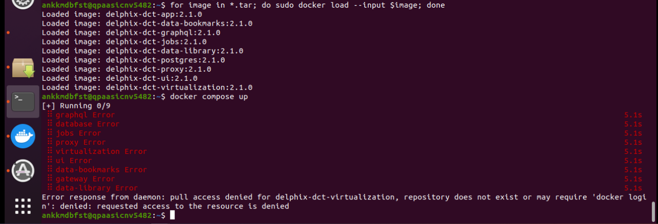 Error while installing DCT | Delphix Products