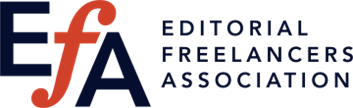 Editorial Freelancers Association logo. This will take you to the homepage