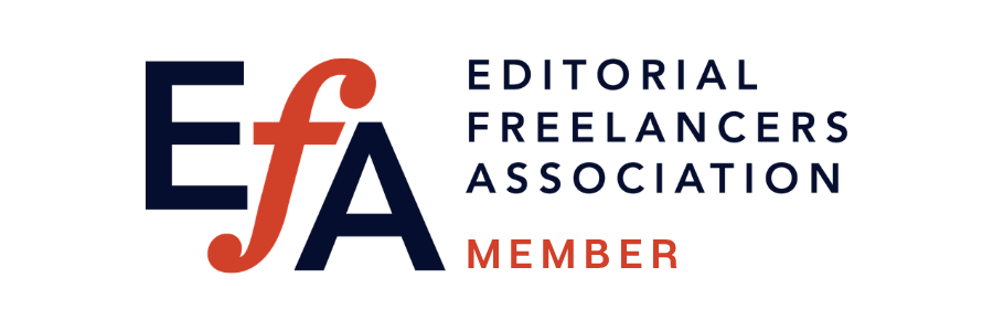 Navy and red EFA member logo