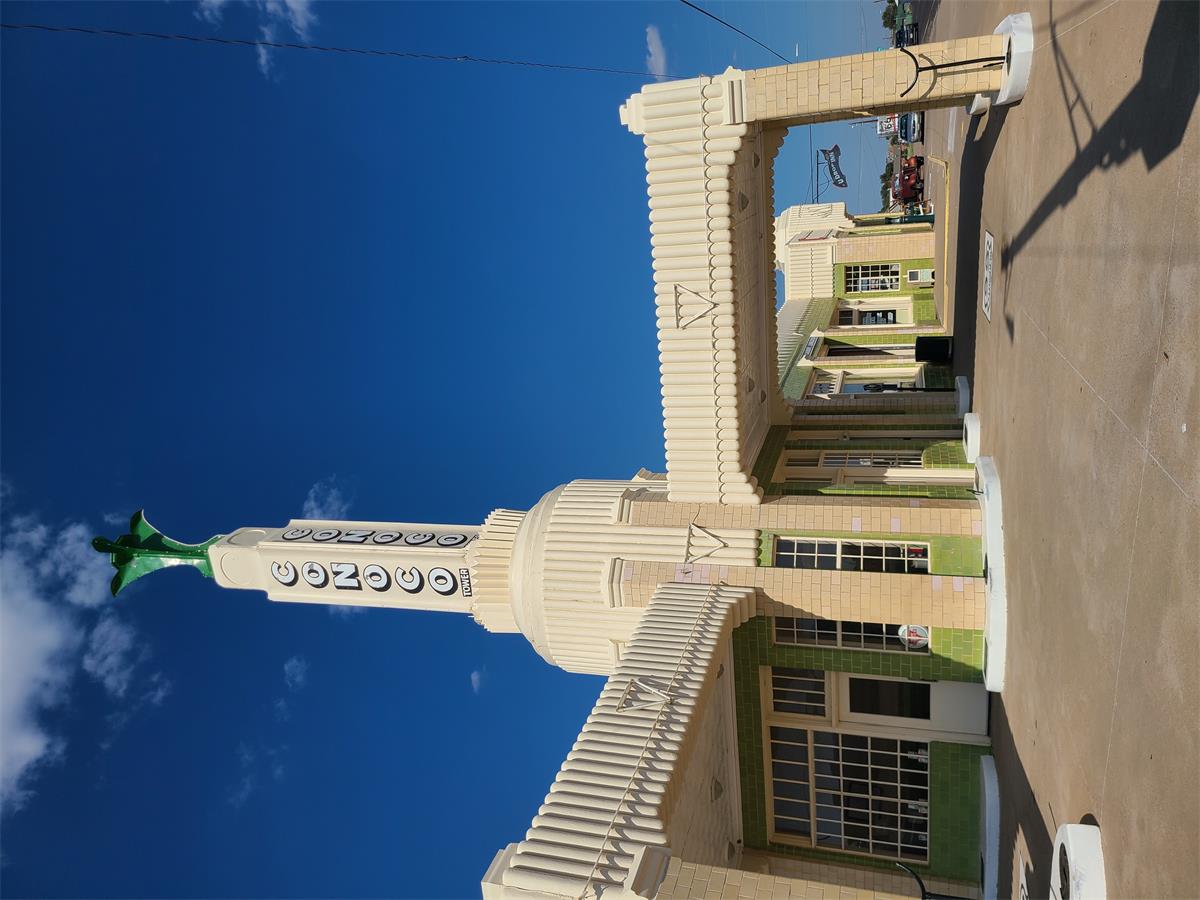 Located in Shamrock, Texas. Constructed in the mid 1930s and it was the first commercial building construction along the new Route 66 in Shamrock.