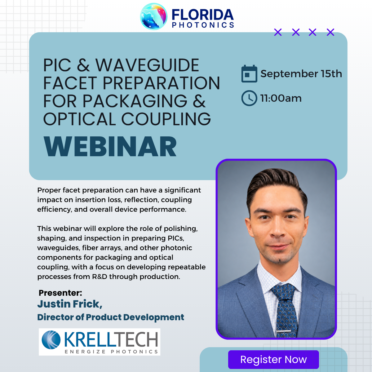 FPC Webinar - PIC & Waveguide Facet Preparation for Packaging & Optical Coupling