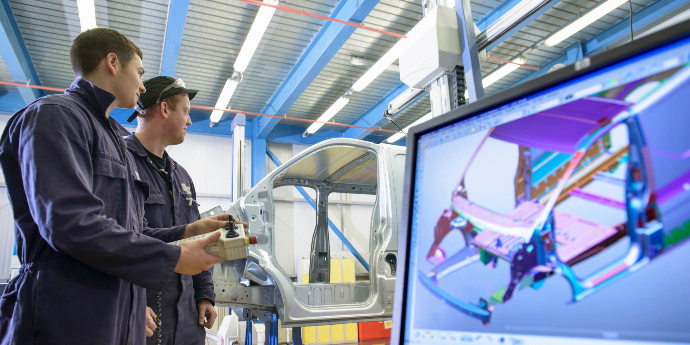 manufacturing technicians at work