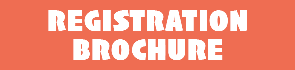 blue box with white letters