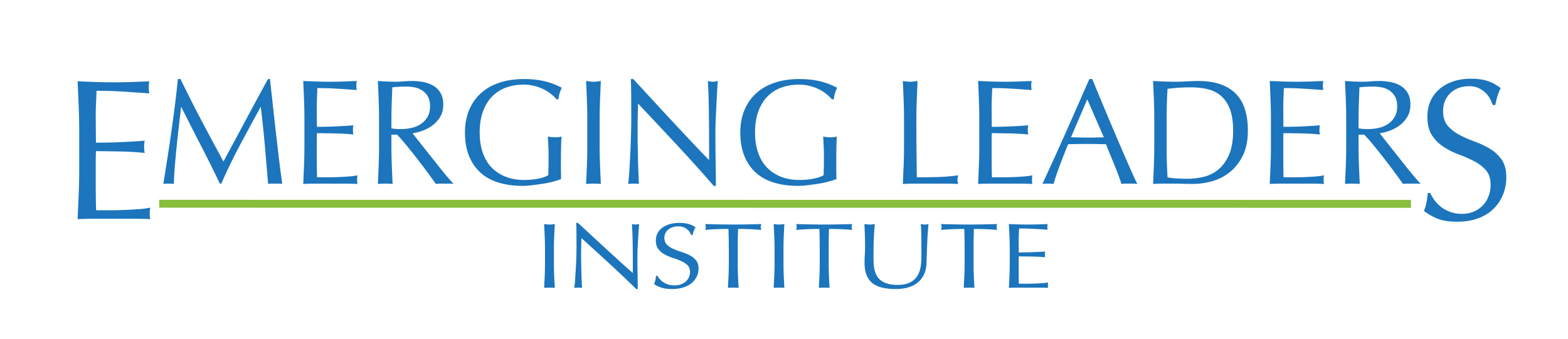 BLUE AND GREEN LETTERS - Emerging Leaders
