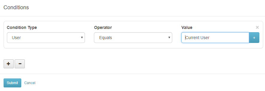 limits for curen user only
