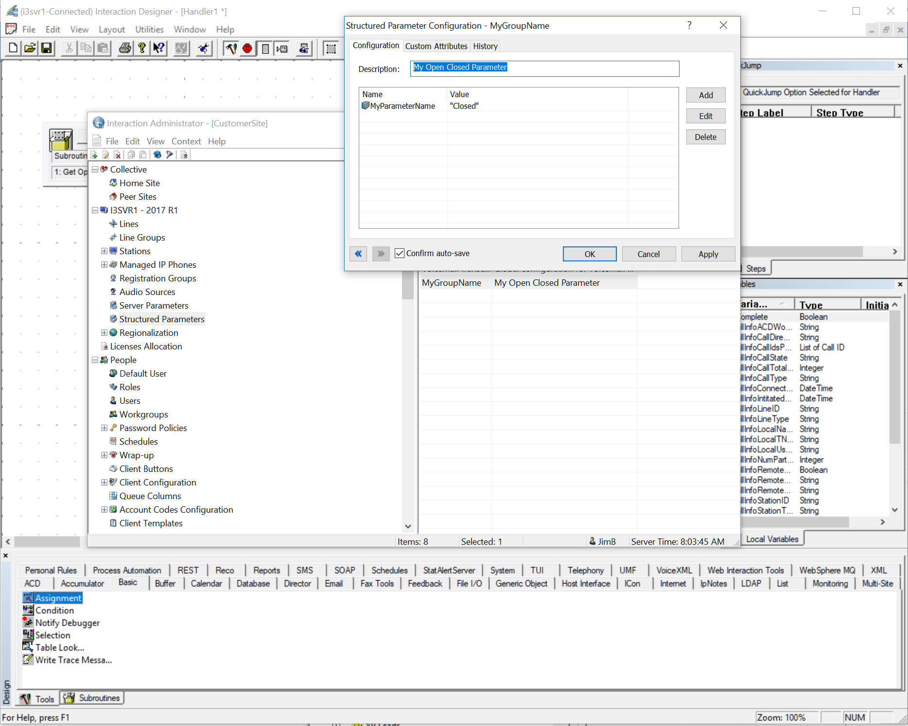 Structured Parameter Structured Parameter