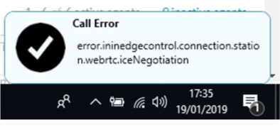 Call Error