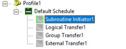 Attendant profile Profile with logical transfer