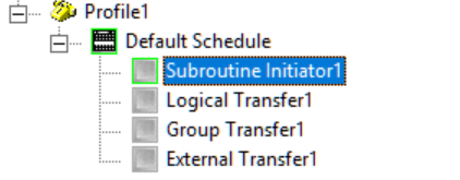 Profile with logical transfer