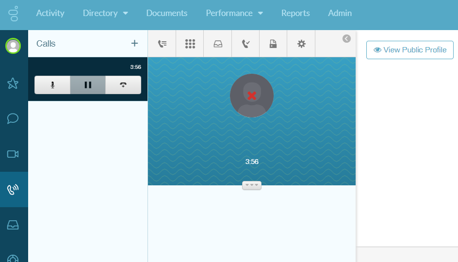 Call Contacting error Call Stays a contacting no more actions