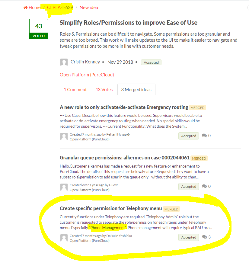 telephony permissions