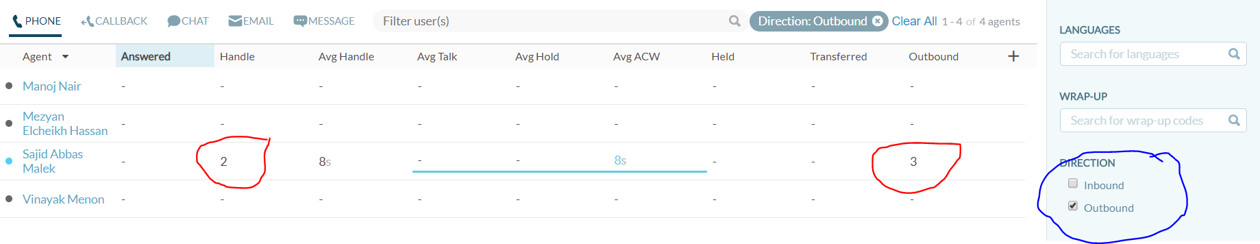 outbound vs callback