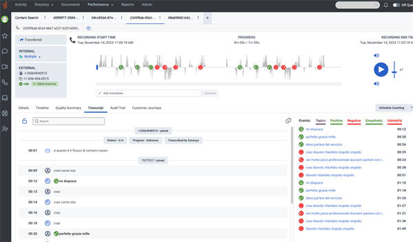 Feature Release: Customer sentiment and agent empathy analysis for ...