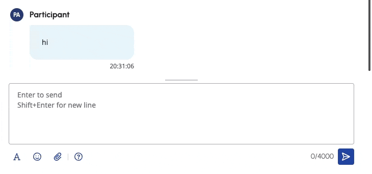 Messaging text box resizing mechanism