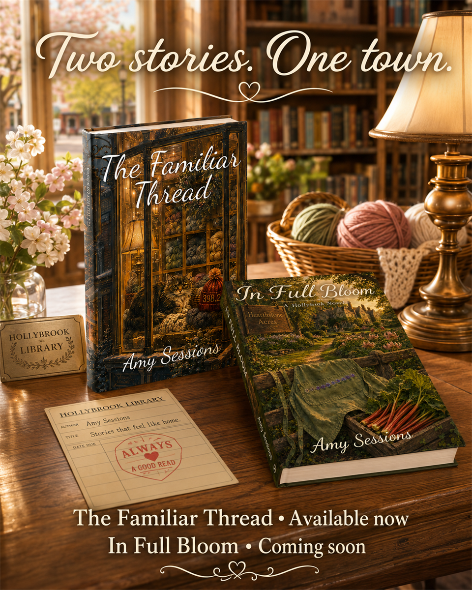 The first two books in the Hollybrook Series by Amy Sessions