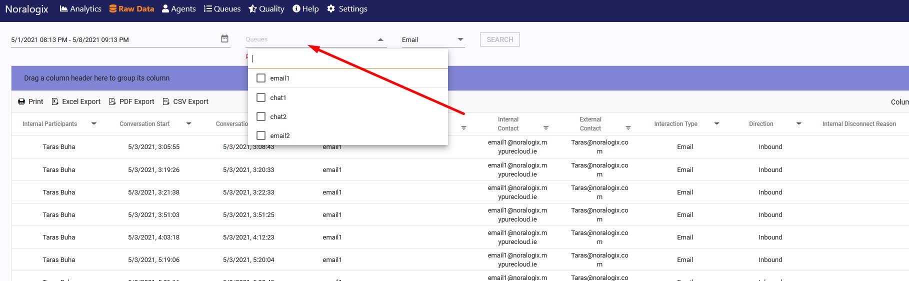 Genesys Cloud Reporting App