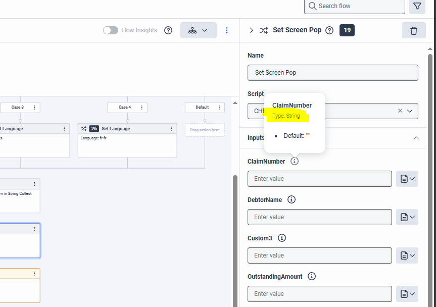 screen capture showing that architect sees it as a string