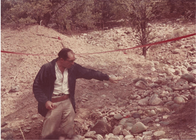 Luna Leopold (pictured) and Thomas Maddock are given the inaugural Kirk Bryan award in 1958