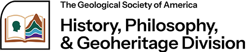 History, Philosophy, and Geoheritage Division logo. This will take you to the homepage