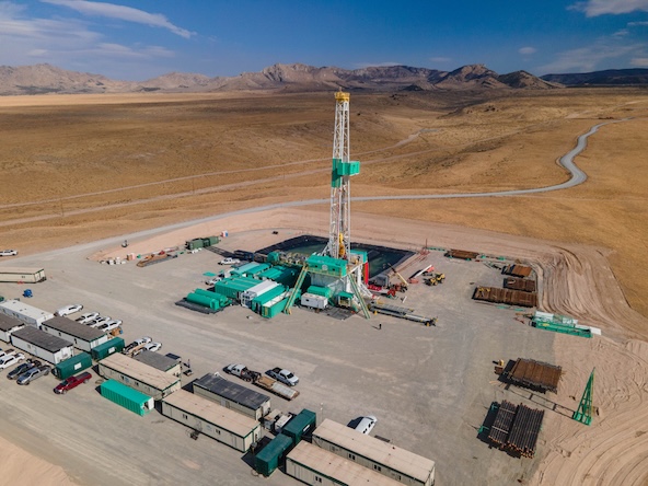 Drilling equipment in Utah.