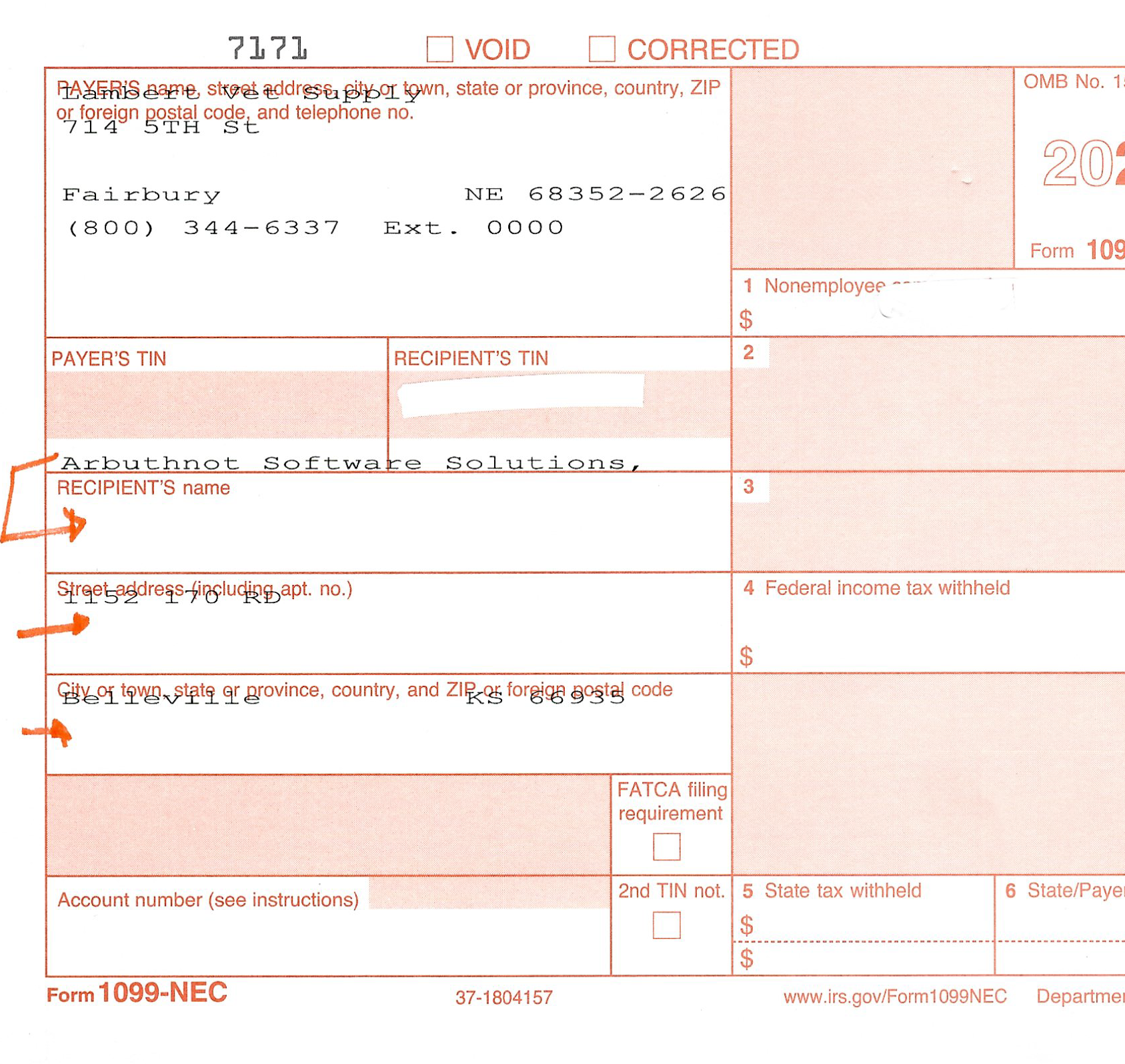 1099 Adjust Alignment on forms | Open Forum