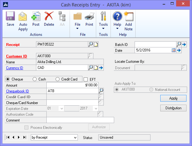 open forum gpug dynamics gp user group how to write a cash receipt