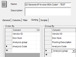 MDA Code Group by