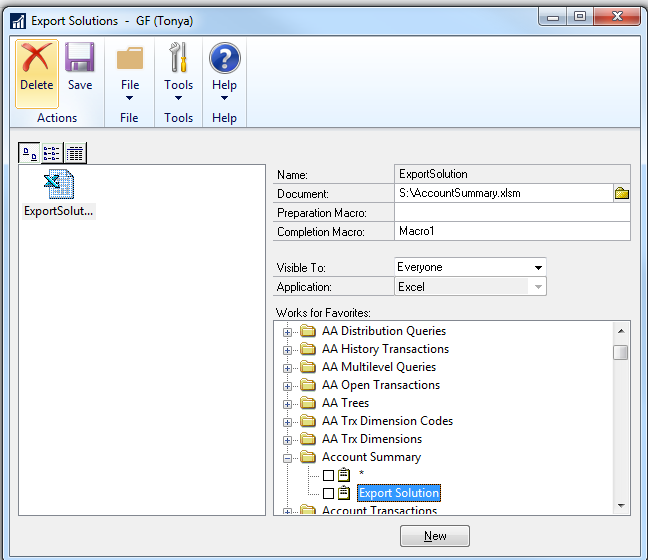 export solution Export solution