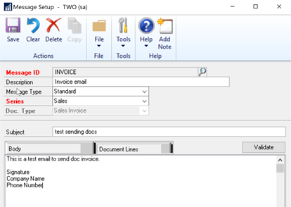 Email Message ID Email Message ID Setup