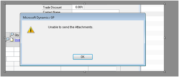 emailing POs error while emailing POs