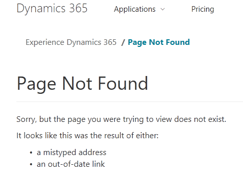 New Experience failure..