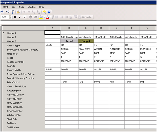 Column Definition Column Definition