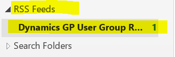 Outlook Feed Folder