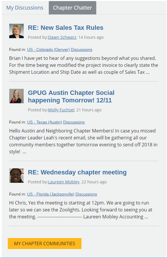 Chapter discussion feed