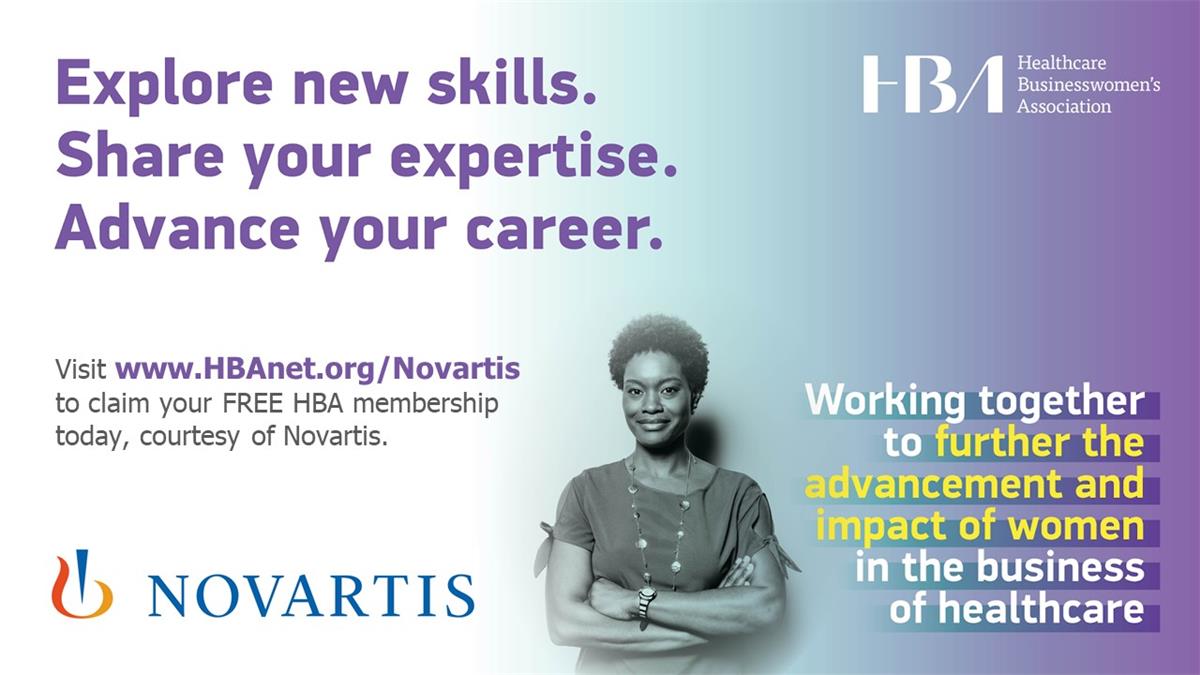 Novartis has arranged for all employees to receive a FREE HBA membership.
