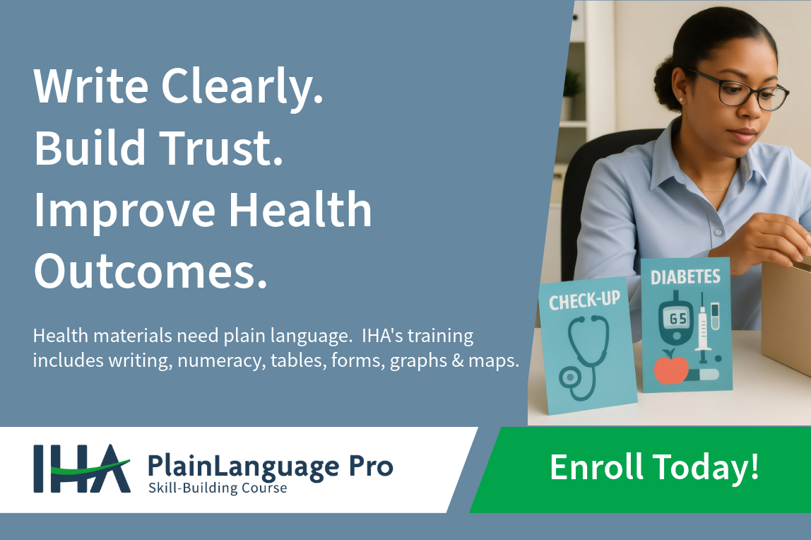 IHA Plain Language Pro
