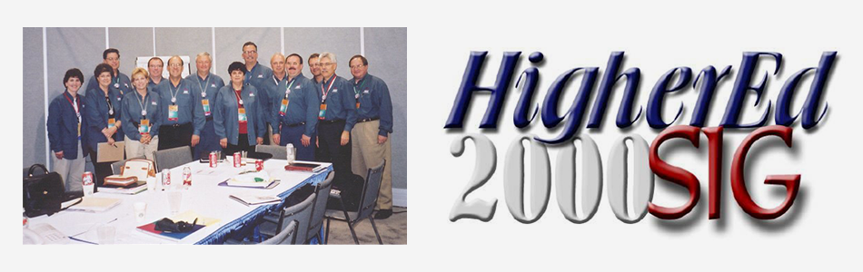 HESIG group photo and logo, circa 2000