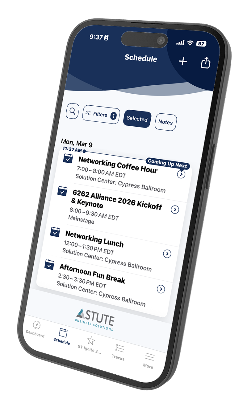 HEUG Event App on iPhone