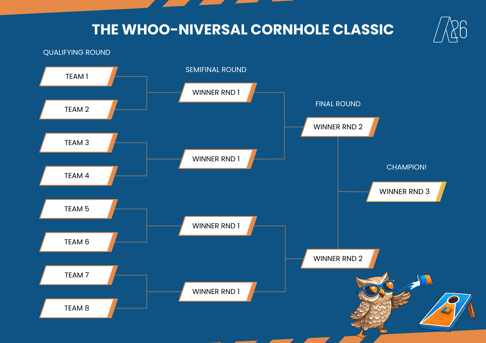 Whoo-niversal Cornhole Classic Bracket