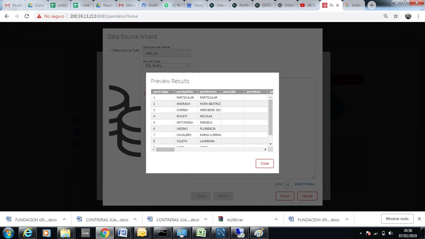 Can't run a SQL Server stored procedure on DATA SOURCE WIZARD - Pentaho ...