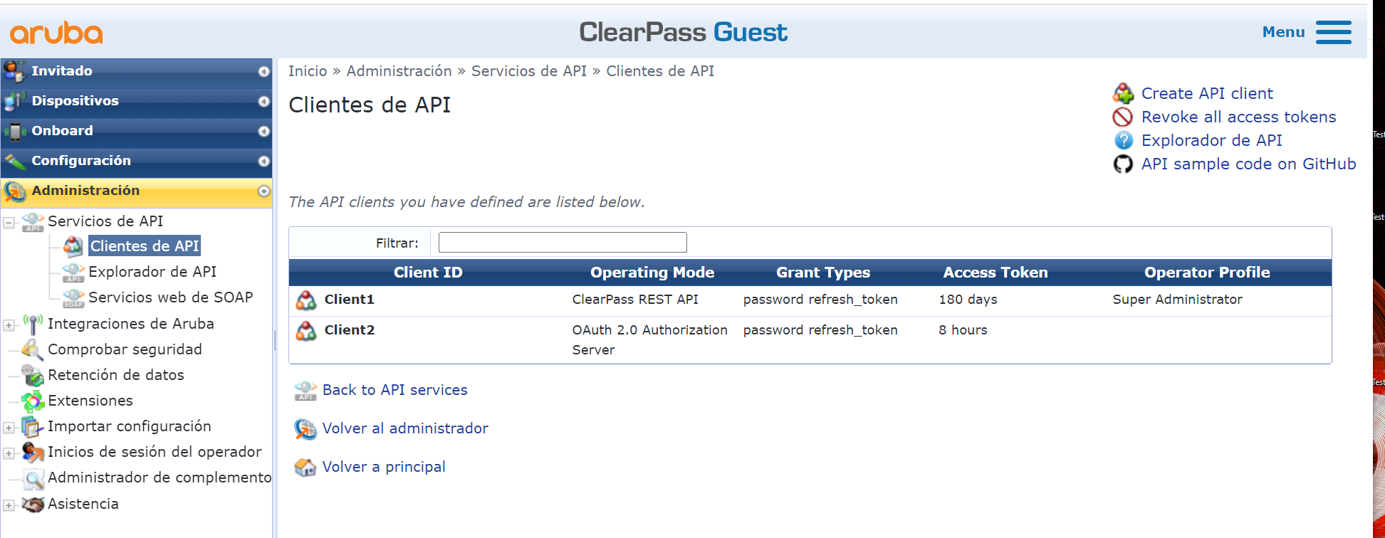 Integration XOAR with API Clearpass | Security