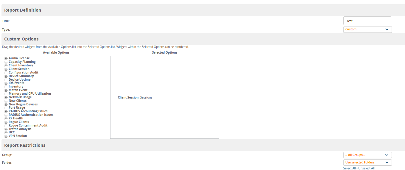 End device and/or User listing | Network Management