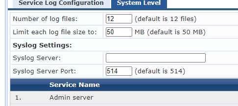 Clearpass Syslog under Server Manager vs. External Servers | Security