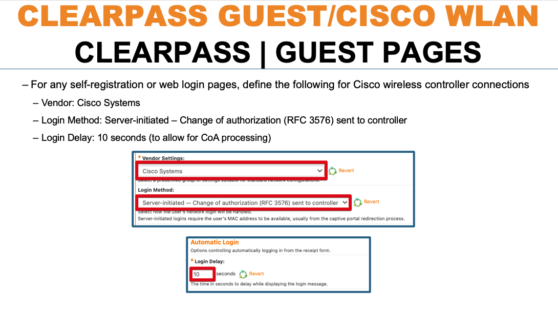 ClearPass Self Registration-Cisco WLC 9800CL-No Internet | Security