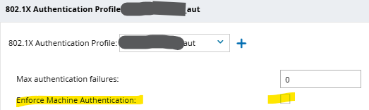 Not the right role (AMM) with machine authentication in Clearpass ...