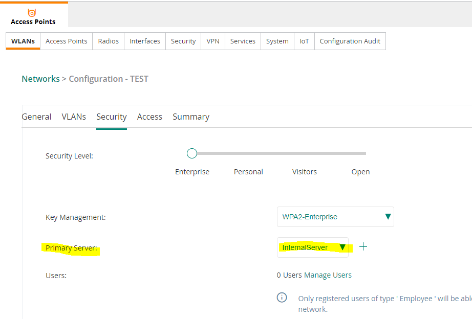Installing Windows NPS as Radius authentication Wireless Access